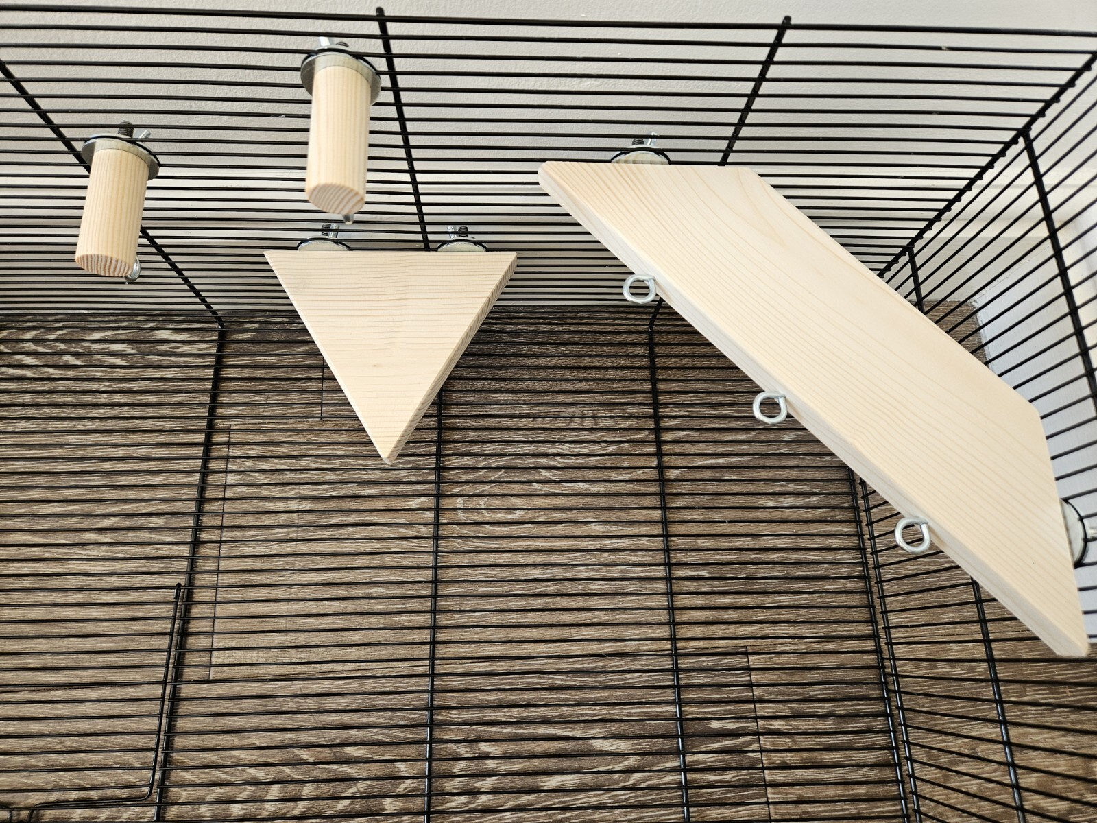 4pcs Pet Cage Variety Pack Accessories Enrichment Ledge Perch Rat