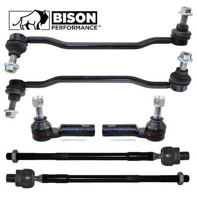 Bison Performance 6pc Front Stabilizer Bar Link Tierod End Kit For Altima Maxima