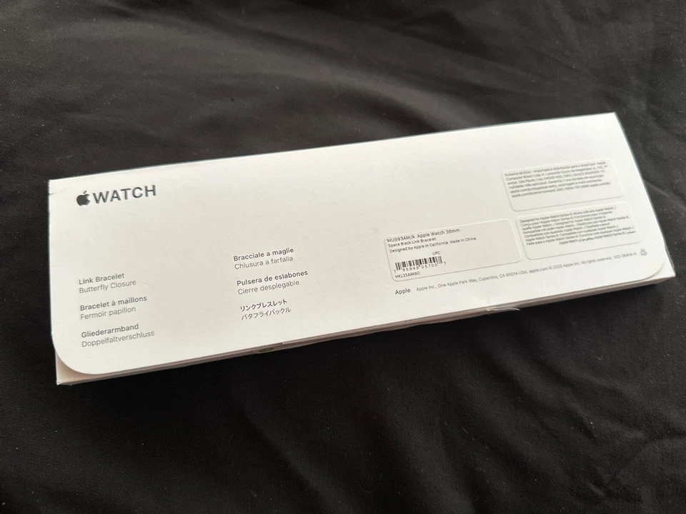 Original Apple Watch Acero Inoxidable Espacio Negro Eslabón Pulsera 38mm, 40, 41, 42mm Foto 4 de 4