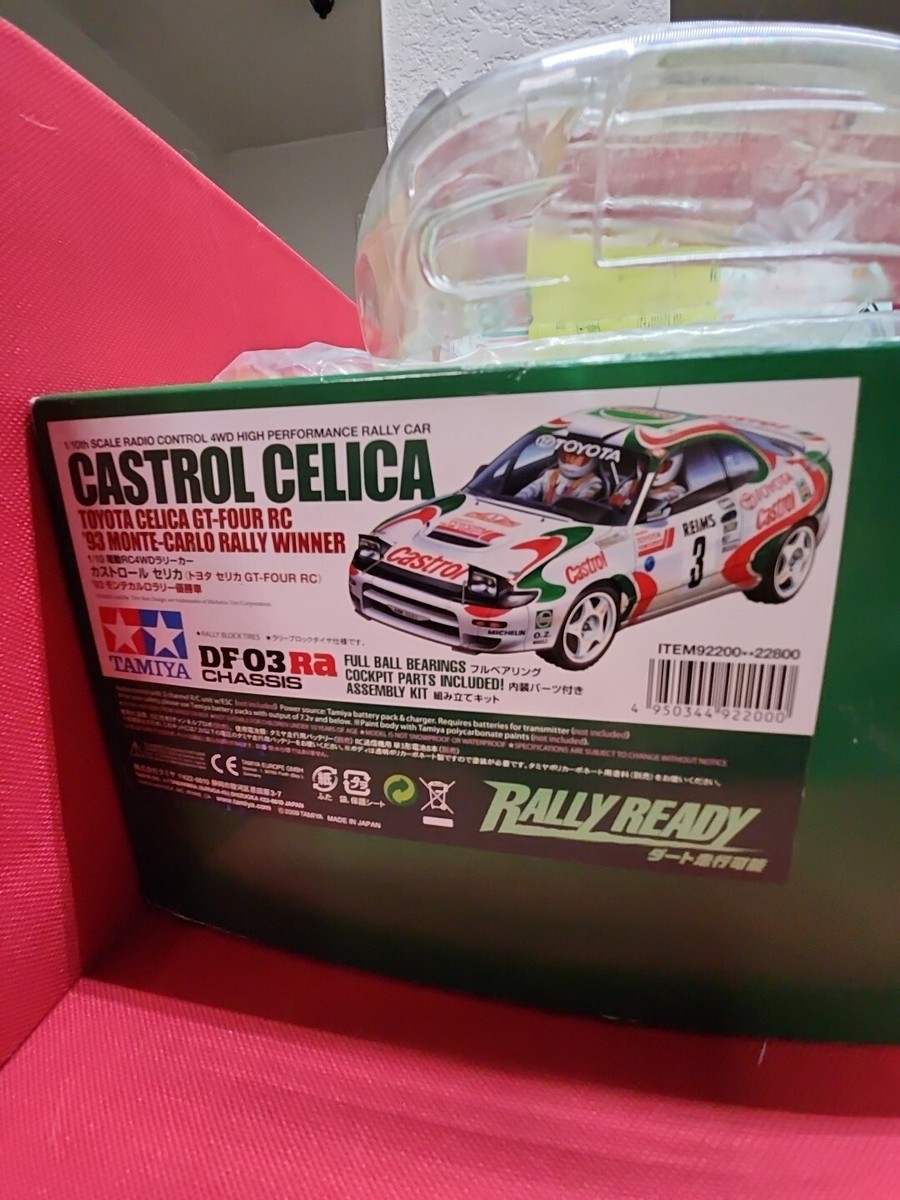 Tamiya 1/10 Toyota Celica GT-FOUR Castrol DF-03RA Rally Car In