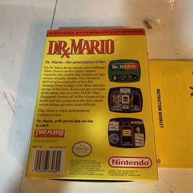 Dr.Mario Box And Manual Nes