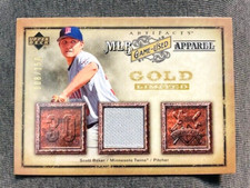 2006 Upper Deck Artifacts Scott Baker Game Used Worn Jersey Relic Gold /150 Rare