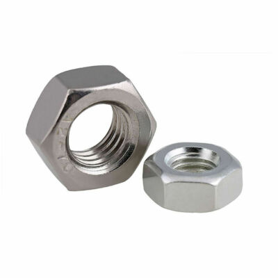 304 Stainless Steel Left Hand Thread Hex Nut Metric M4 M5 M6 M8 M10 M12 M14-M20 