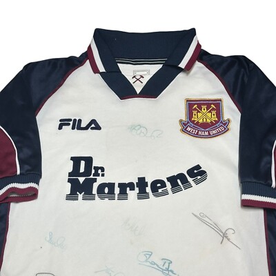 Ham United Soccer Jersey West Ham Dr Martens Fila 1999-01 West Ham