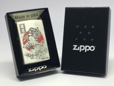 ZIPPO lighter Japanese Pattern GEISHA GIRL Sexy & Japanesque Silver