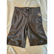 Tony Hawk Cargo Shorts Boys Size 14 Dark Gray adjustable waist NWT