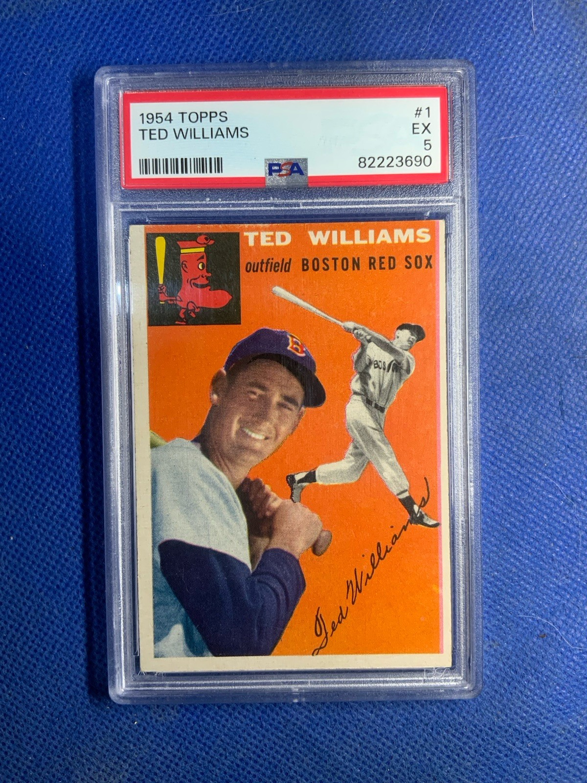 1954 Topps 1 Ted Williams HOF PSA 5