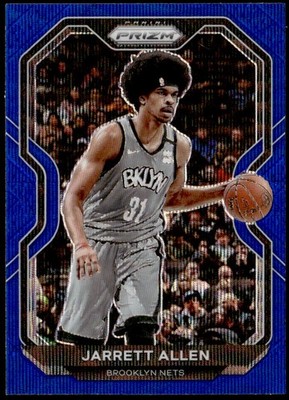 2020-21 Panini Prizm #144 Jarrett Allen Blue Wave Prizms E1