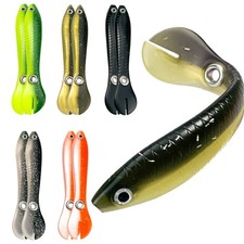 Soft Bionic Fishing Lure - 10 PCS Soft Plastic Swim Baits for Bass, Freshwate...