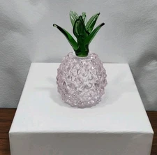 H&D Crystal Pink Pineapple Figurine Ornament-Home Table Decoration Collection...