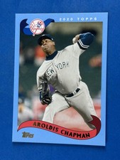 2020 Topps Archives Blue #257 Aroldis Chapman New York Yankees #/25