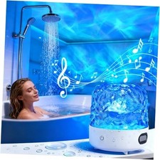 Spa-Like Shower Light with Bluetooth Speaker, Waterproof Shower Lamp with White