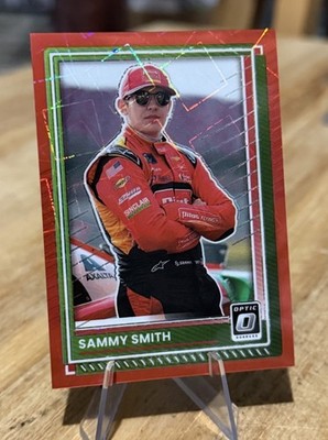 Sammy Smith /199 OPTIC RED VELOCITY PRIZM SP Parallel 2025 Donruss NASCAR Racing
