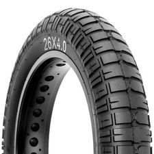 Hycline Ebike Fat Replacement Tire: 26x4.0 Inch Folding Puncture
