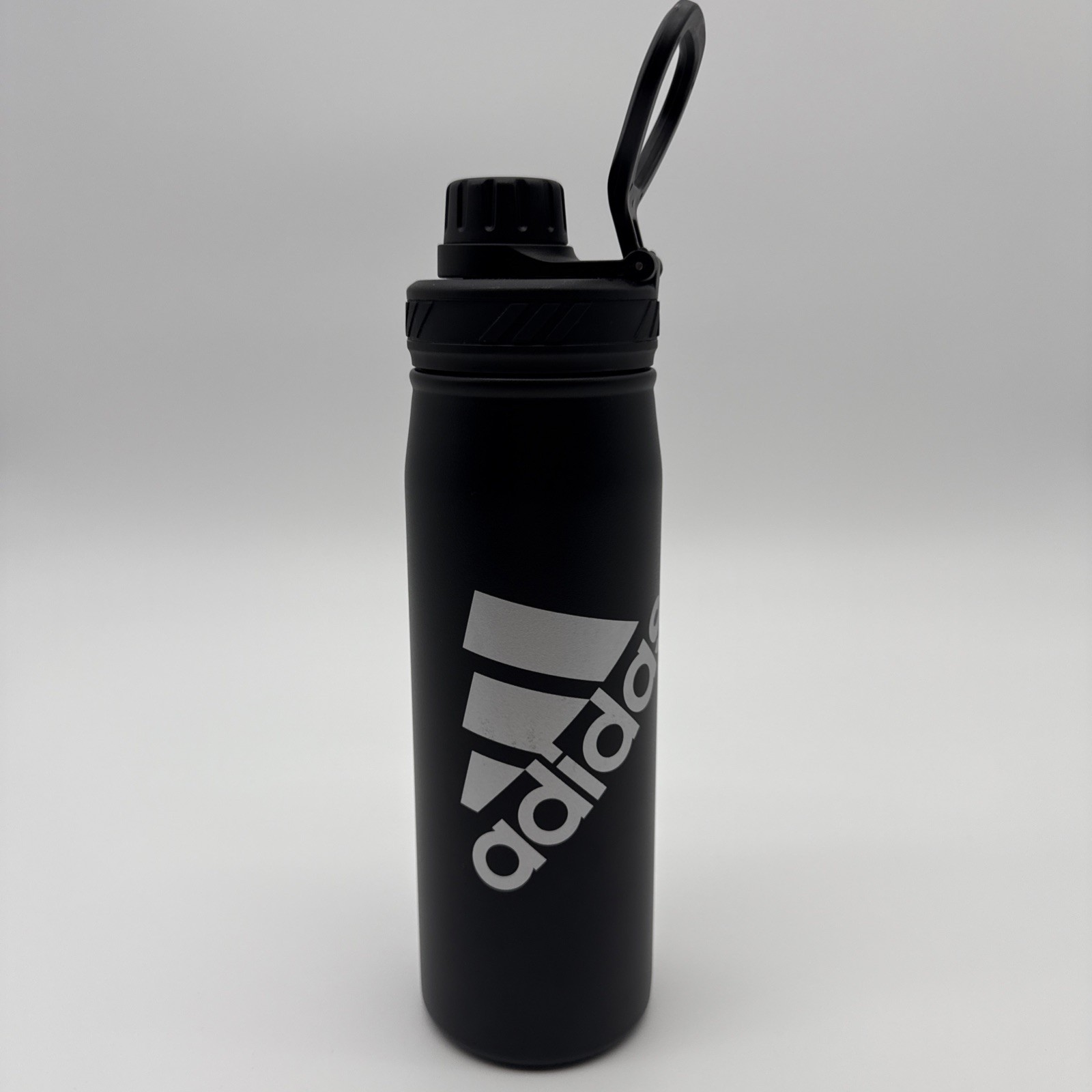 New Adidas Water Bottle Reusable Black 24 Hour Cold NWT