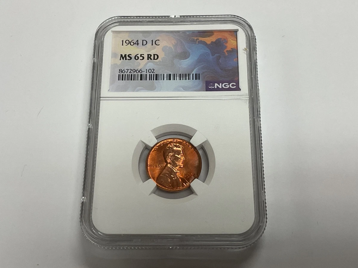 PCGS Certified MS 65 Graded 1964 Lincoln Memorial Small Cents