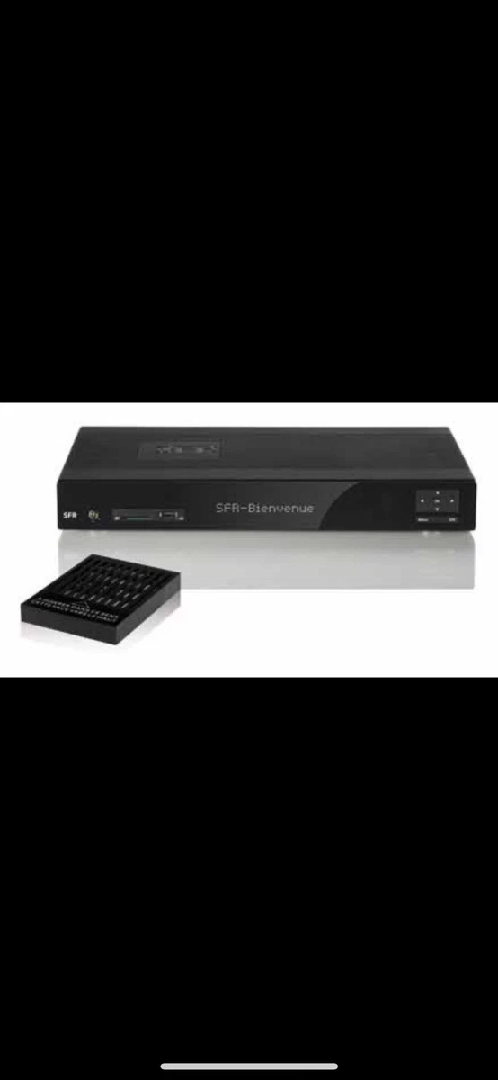 DÉCODEUR TV SFR Evolution + disque dur 250Go Avec Alimentation et Télécommande EUR 45,00