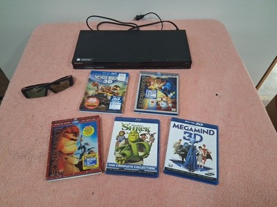 Sony BDP-S480 BLU-RAY 3D DVD Player HDMI HD 1080p Black No Remote! Movie BUNDLE