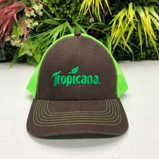 Cappello Hit Wear Tropicana berretto snap back uomo taglia unica marrone verde maglia camionista