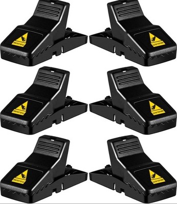 6 PK Feeke Rat Trap, Large Mouse Traps, Mouse Traps Indoor for Home Instant Kill