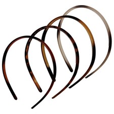 4 PCS Medium Comb Headbands Hair Bands With Teeth Thin Skinny Women Girl