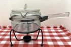 Vintage Pyrex 6322-B Flame Ware Glass Pan With Pour Spout  & Lid