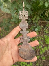 Timor Indonesia Carved Bovine Horn Ceremonial Spoon XIX Eme