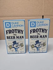 2 Pack!! Duke Cannon Frothy the Beer Man Big Ass Brick Of Soap 10 oz.