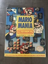 Mario Mania Nintendo Player's Guide Strategy Book 1991 With Fold Out Pages VTG