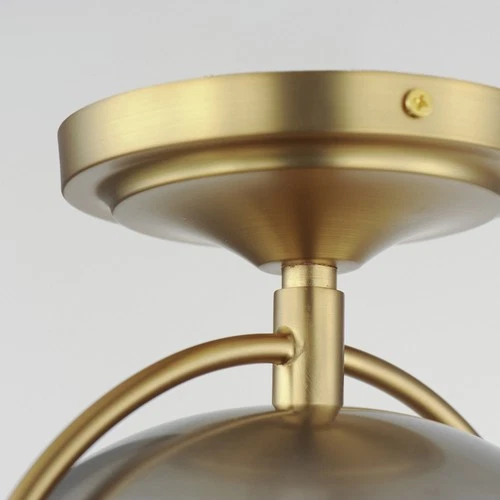 Maxim 12410 Duke 10"W Semi-flush Globe Ceiling Fixture - Black - Picture 2 of 9