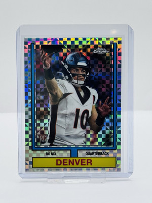 2024 Topps Chrome Football BO NIX XFractor 1974 Rookie Card 🔥 | eBay