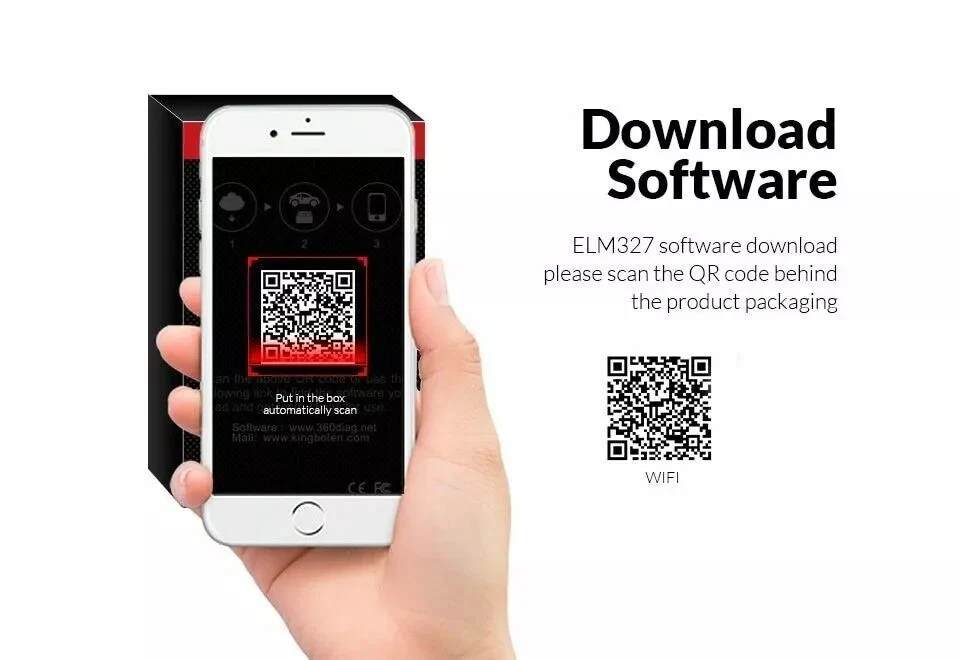 Interface Diagnostic Multimarque ELM327 USB BLUETOOTH WIFI PRO OBD2 IOS Android - Photo 4/4