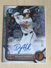 Douglas Hodo III 2022 Bowman Draft 1st Rookie Sparkle #38/71 Refractor Auto