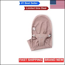 Fabric Bouncer Seat Cover Replacement Dusty Pink Cotton Mesh 3 Position Baby