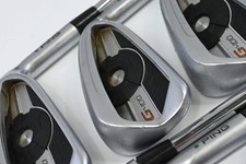 Ping G400 Irons / 4-PW+UW / Green Dot / Stiff Flex Ping AWT 2.0 Shafts