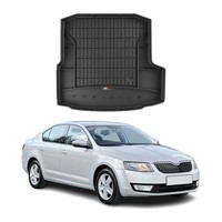 Omac Gummi Kofferraumwanne FüR Skoda Octavia 2012-2016 TPE Laderaumwanne Schwarz