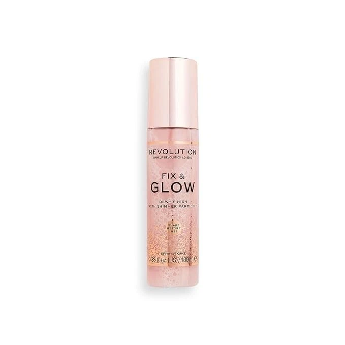 Makeup Revolution Makeup Fixer Spray Glow After Makeup | Fix & Glow Shimmer Make - Image 4 of 4