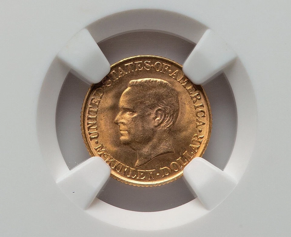 1916 McKinley $1 Gold NGC MS 66 (GIJ) - Image 2 of 4