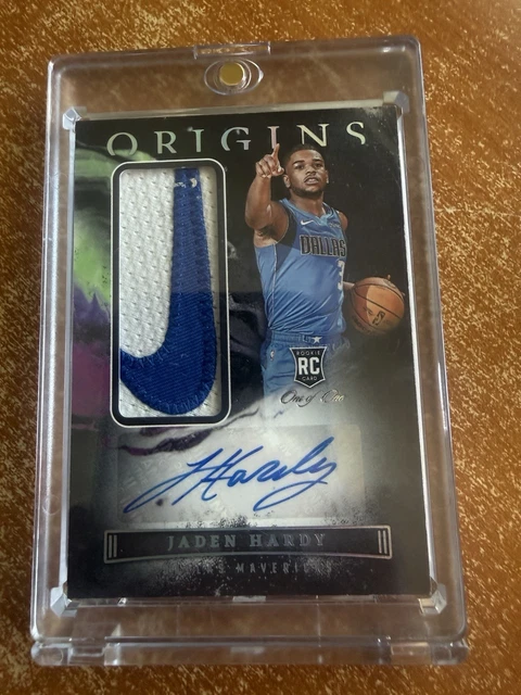 Jaden Hardy 2022 PANINI ORIGINS ROOKIE NIKE SWOOSH LOGO PATCH CARD #1/1!