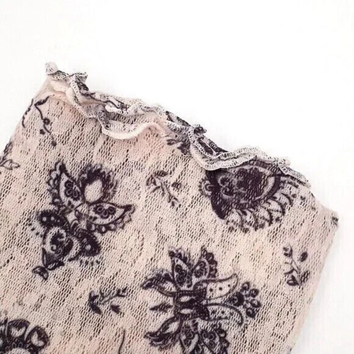 Free People Layered In Lace Leggings, Size XS, Ivory Combo (Cream Navy) New - Picture 7 of 9