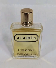 Vintage Aramis Cologne Original Formula Mini Travel Bottle .25 oz 90% Full RARE 