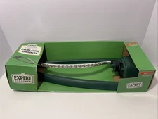 Expert Gardener 3700 Square Foot Oscillating Sprinkler Green Black Plastic NIB
