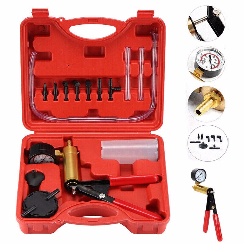 Vacuum Brake Bleeder Pump Kit 2 In 1 Handheld Vacuum Pump Tester - Foto 5