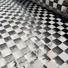 12K Carbon Fiber Fabric Cloth Plain Weave Carbon Cloth 8/16/18mm grid 100 50cm