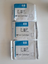 Genuine HP 11 Cyan Printer Ink Cartridge C4836A - Sealed - Expired - Lot of 3