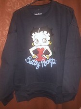 NEW Betty Boop Women Betty Boop Graphic Sweatshirt Size M Medium