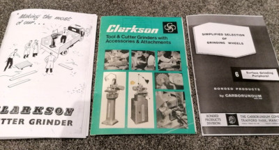 Clarkson Werkzeug Trennschleifer Handbuch und Prospekte