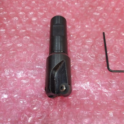 #ad HB ROUSE 1quot; DIA. MACHINIST INDEXABLE END MILL H 134 32 3 4 SHANK Variety Inserts $49.98