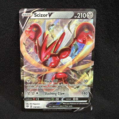 Scizor V 118/189 - Darkness Ablaze - NM