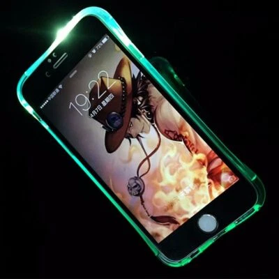 Handy Hülle LED Licht bei Anruf für Handy Samsung Galaxy A3 2017 Blau Case Neu - Bild 1 von 3